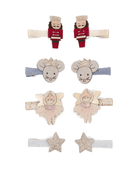 Fermagli per capelli per bambina Mimi & Lula multicolore con motivo natalizio - Rubino Kids
