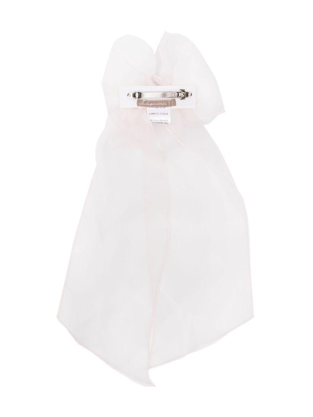 Fermaglio per bambina La Stupenderia rosa con fiocco con fermaglio a barretta - Rubino Kids