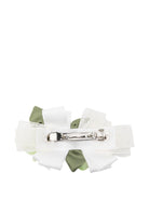 Fermaglio per capelli per bambina Colorichiari bianco con design a fiori - Rubino Kids