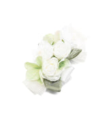 Fermaglio per capelli per bambina Colorichiari bianco con design a fiori - Rubino Kids