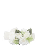 Fermaglio per capelli per bambina Colorichiari bianco con design a fiori - Rubino Kids