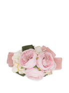 Fermaglio per capelli per bambina Colorichiari rosa con fiori - Rubino Kids