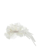 Fermaglio per capelli per bambina Monnalisa bianco con fissaggio a pettine - Rubino Kids