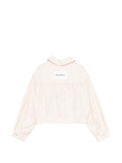 Giacca denim per bambina Simonetta bianca con bottoni - Rubino Kids