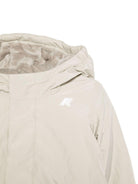 Giacca E.Jack Soft Touch Marmotta per neonato K - Way Kids beige con applicazione con logo sul petto - Rubino Kids