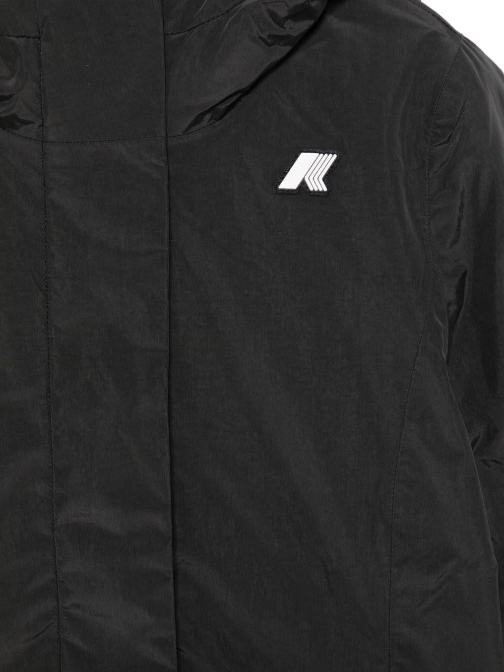 Giacca P. Denise Marmotta per bambina K - Way Kids nera impermeabile - Rubino Kids