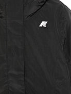 Giacca P. Denise Marmotta per bambina K - Way Kids nera impermeabile - Rubino Kids