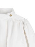 Giacca per bambina Chloé Kids bianca con design laser cut - Rubino Kids