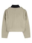 Giacca per bambina Givenchy Kids beige con tasche applicate - Rubino Kids