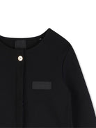 Giacca per bambina Givenchy Kids nera con applicazione logo - Rubino Kids