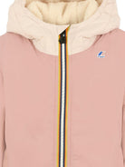 Giacca per bambina K Way Kids Lily rosa con cappuccio - Rubino Kids