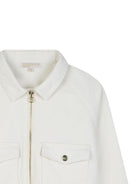 Giacca per bambina Michael Kors Kids bianca con chiusura frontale con zip - Rubino Kids