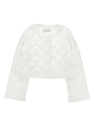 Giacca per bambina Monnalisa bianca con design trapuntato - Rubino Kids