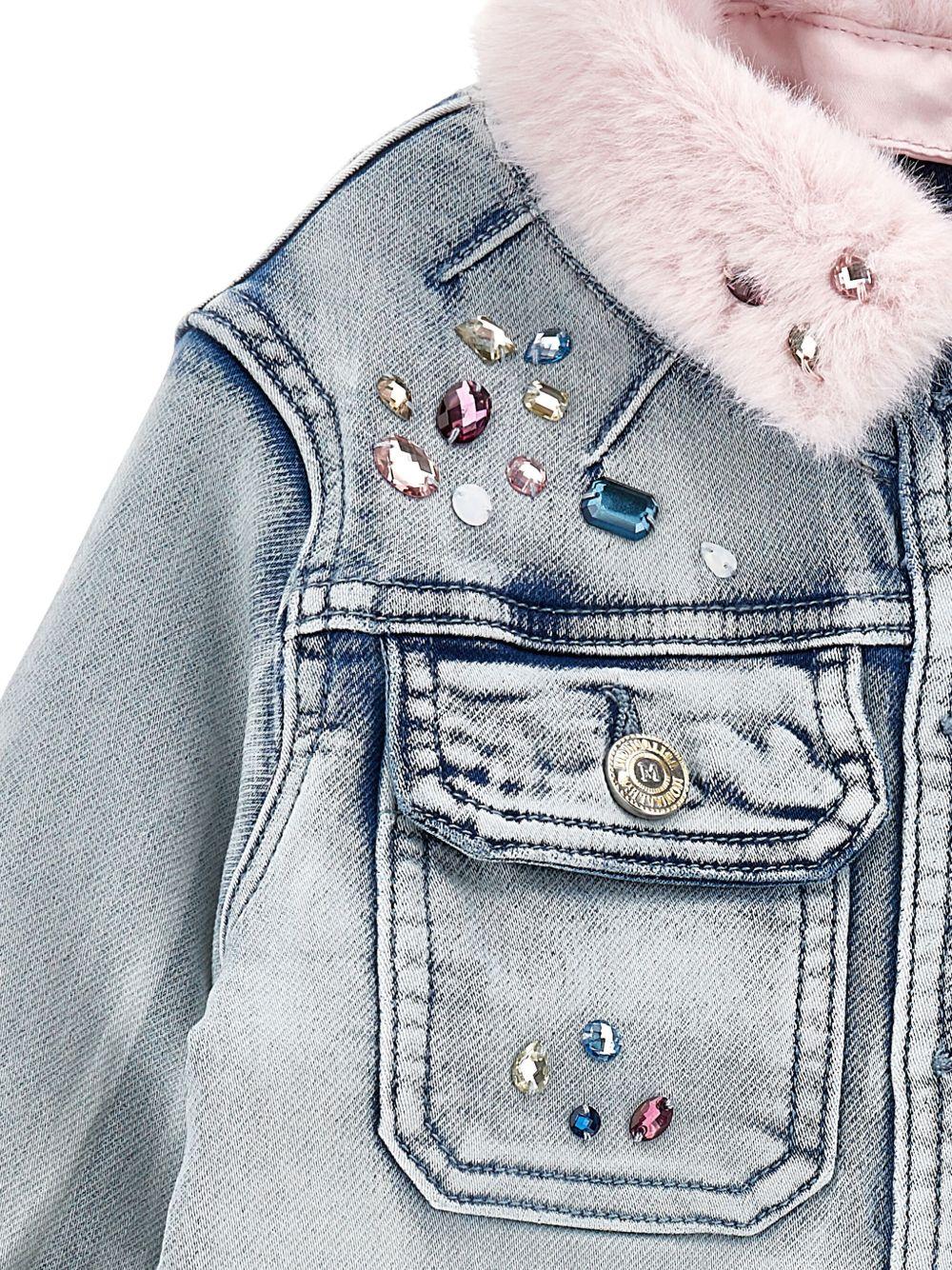 Giacca per bambina Monnalisa x Disney denim Stitch - Rubino Kids