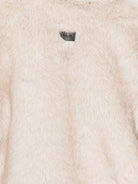 Giacca per bambina MSGM Kids beige in pelliccia sintetica - Rubino Kids