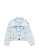 Giacca per bambina Stella McCartney Kids in denim con applicazione - Rubino Kids