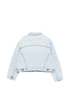 Giacca per bambina Stella McCartney Kids in denim con applicazione - Rubino Kids