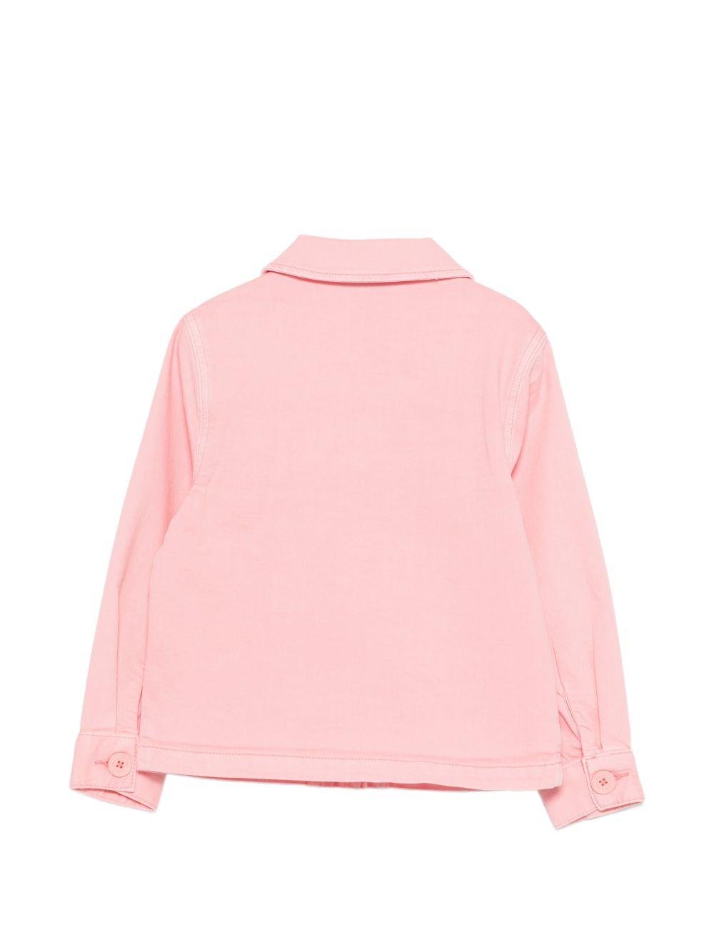 Giacca per bambina Stella McCartney Kids rosa con ricamo a fiori - Rubino Kids