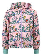 Giacca per bambina Stella McCartney Kids rosa con stampa all - over - Rubino Kids