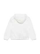 Giacca per bambini K Way Kids Le Vrai bianco con cappuccio ampio - Rubino Kids