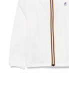 Giacca per bambini K Way Kids Le Vrai bianco con cappuccio ampio - Rubino Kids