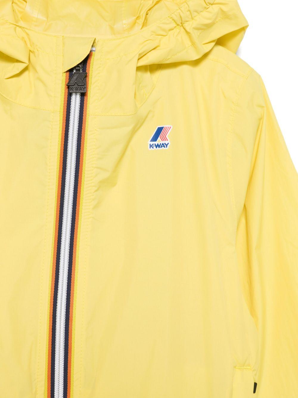 Giacca per bambini K - Way Kids Le Vrai giallo con due tasche laterali con cerniera - Rubino Kids