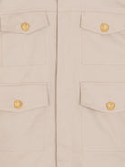 Giacca per bambino Balmain Kids beige con colletto a punta - Rubino Kids