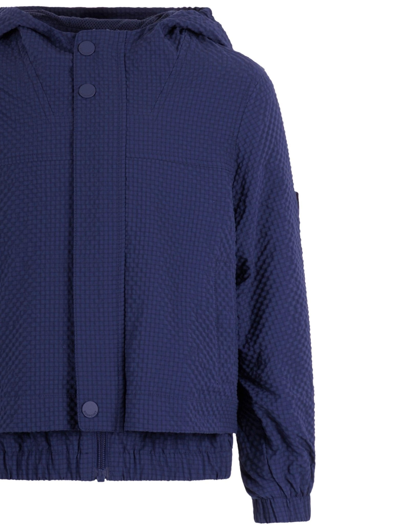 Giacca per bambino Bonpoint blu con cappuccio - Rubino Kids