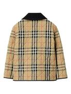 Giacca per bambino Burberry Kids beige a quadri - Rubino Kids