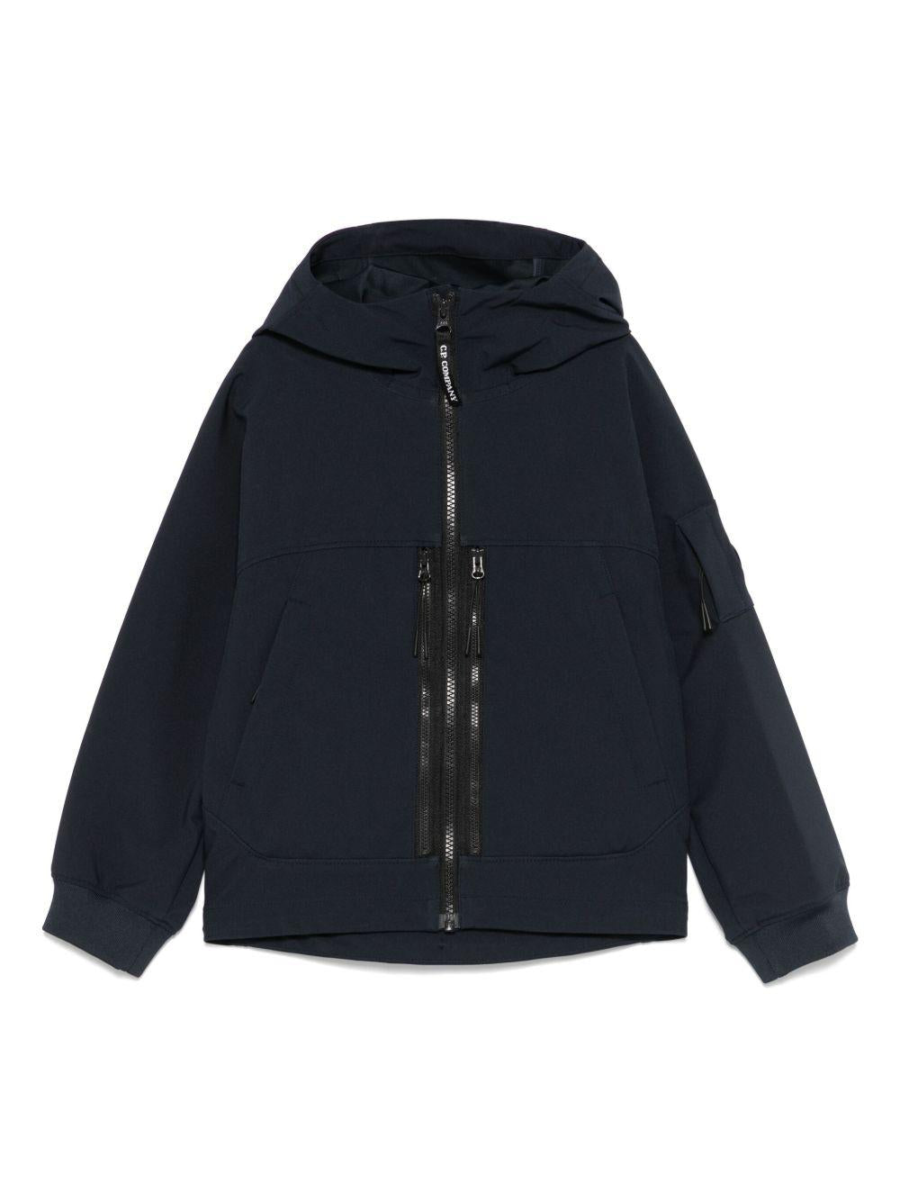 Giacca per bambino C.P. Company Kids blu con applicazione - Rubino Kids