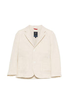 Giacca per bambino Fay Kids bianca con revers classici - Rubino Kids