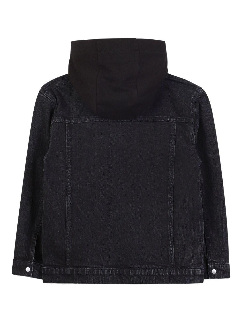 Giacca per bambino Hugo Kids denim con cappuccio - Rubino Kids