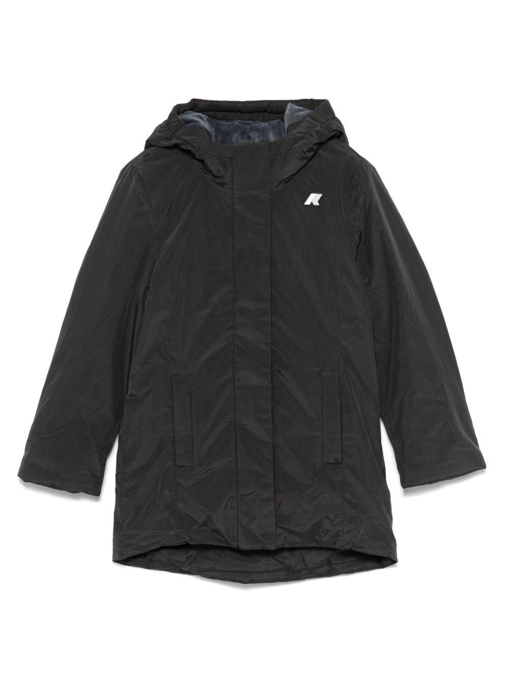 Giacca per bambino K Way Denise Marmotta nero impermeabile - Rubino Kids