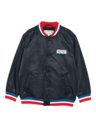 Giacca per bambino MC2 Saint Barth Kids x Peanuts Wells Jr. blu con toppa logo - Rubino Kids
