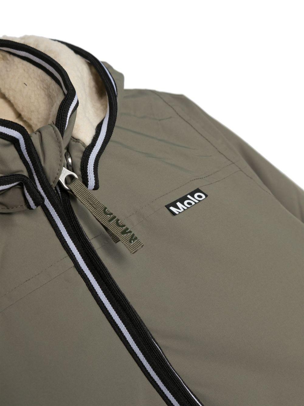 Giacca per bambino Molo verde oliva con cappuccio - Rubino Kids