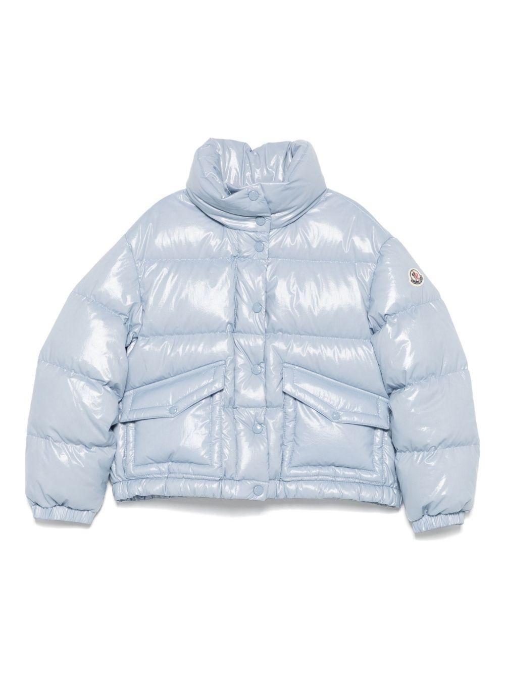 Giacca per bambino Moncler Enfant azzurro trapuntata - Rubino Kids