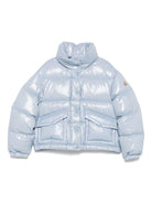 Giacca per bambino Moncler Enfant azzurro trapuntata - Rubino Kids