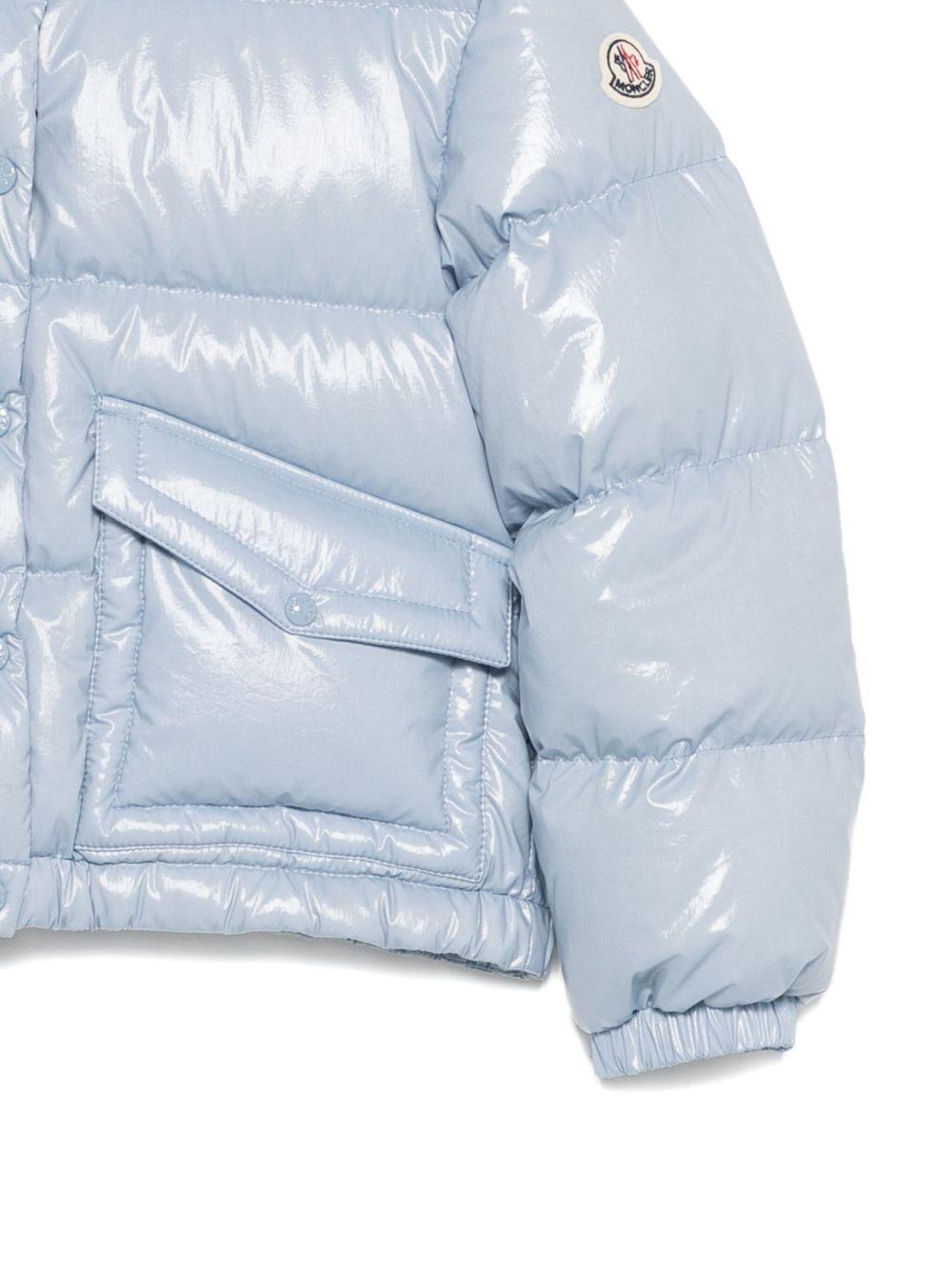 Giacca per bambino Moncler Enfant azzurro trapuntata - Rubino Kids