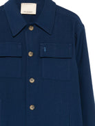 Giacca per bambino TRUSSARDI JUNIOR blu con logo ricamato - Rubino Kids