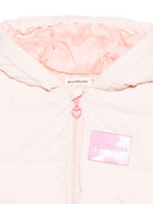 Giacca per neonata Billieblush rosa imbottita con logo patch - Rubino Kids