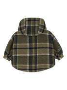 Giacca per neonata Chloé Kids verde con motivo a quadri - Rubino Kids