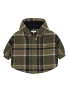 Giacca per neonata Chloé Kids verde con motivo a quadri - Rubino Kids