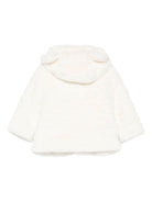 Giacca per neonata Moschino Kids bianco con cappuccio - Rubino Kids