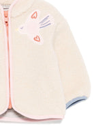 Giacca per neonata Stella McCartney Kids beige con ricamo uccellini - Rubino Kids