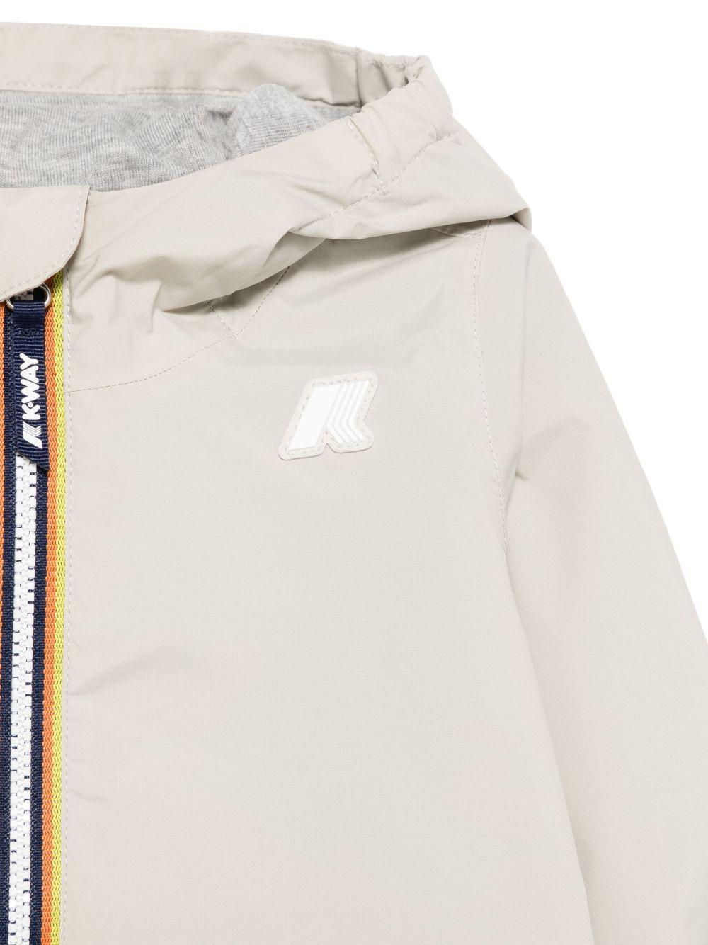Giacca per neonati K Way Kids beige con cappuccio - Rubino Kids