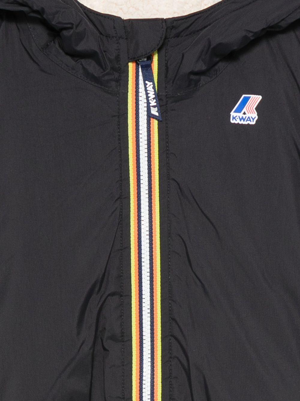 Giacca per neonati K - Way Kids blu con cappuccio e zip frontale - Rubino Kids