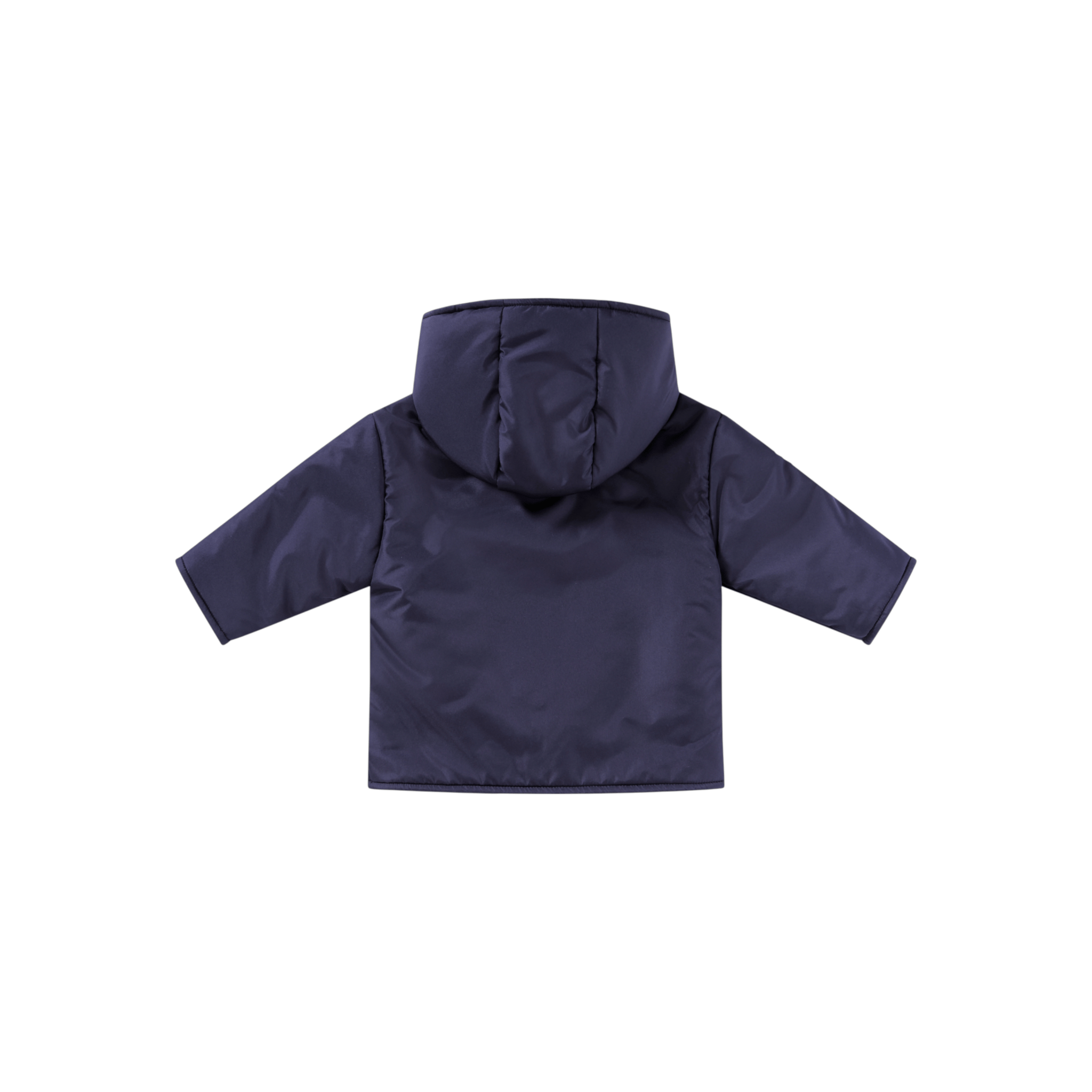 Giacca per neonato Il Gufo blu con cappuccio e bottoni - Rubino Kids