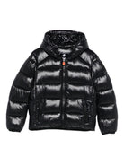 Giacca trapuntata per bambino Save The Duck Kids nero con cappuccio - Rubino Kids