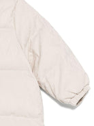Giacca trapuntata per neonata Emporio Armani Kids beige con monogramma - Rubino Kids