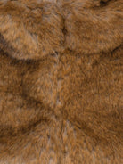 Gilet per bambina Douuod Kids marrone con cappuccio - Rubino Kids